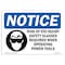 Signmission OSHA Sign, Risk Of Eye Injury Safety Glasses With Symbol, 14in X 10in Decal, 14" W, 10" H, Landscape OS-NS-D-1014-L-18115 - alternate 1
